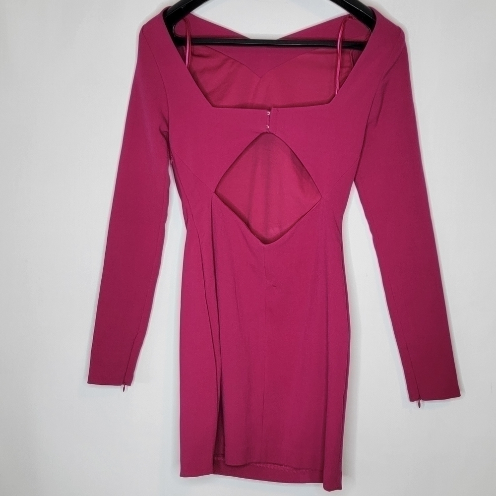 Zara Fuchsia Long Sleeve Dress - Picture 11 of 15
